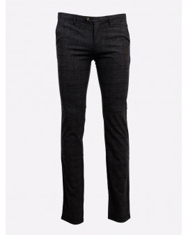 Pantalon chino Redpoint à carreaux anthracite pour homme grand