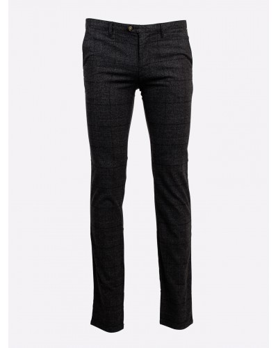 Pantalon chino Redpoint à carreaux anthracite pour homme grand