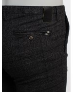 Pantalon chino Redpoint à carreaux anthracite pour homme grand