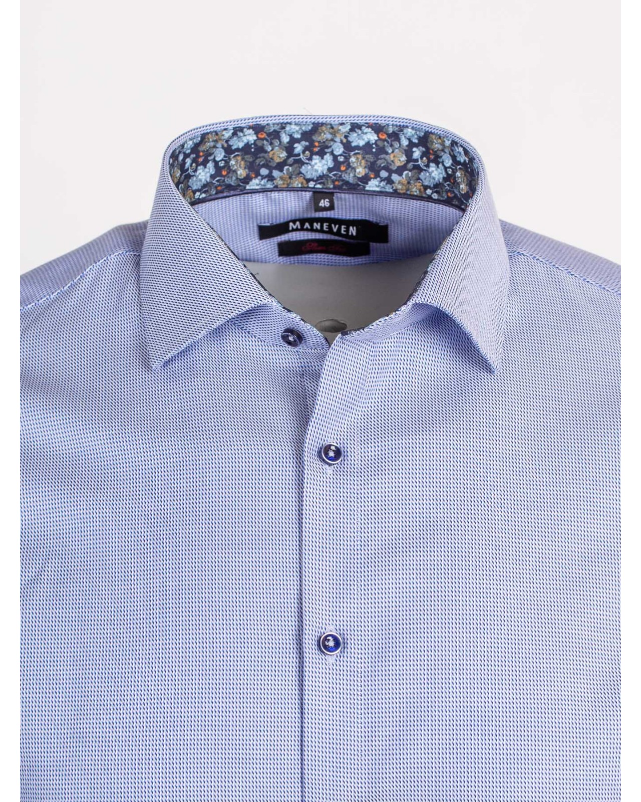 Chemise Maneven manches extra-longues 72 cm dobby bleu