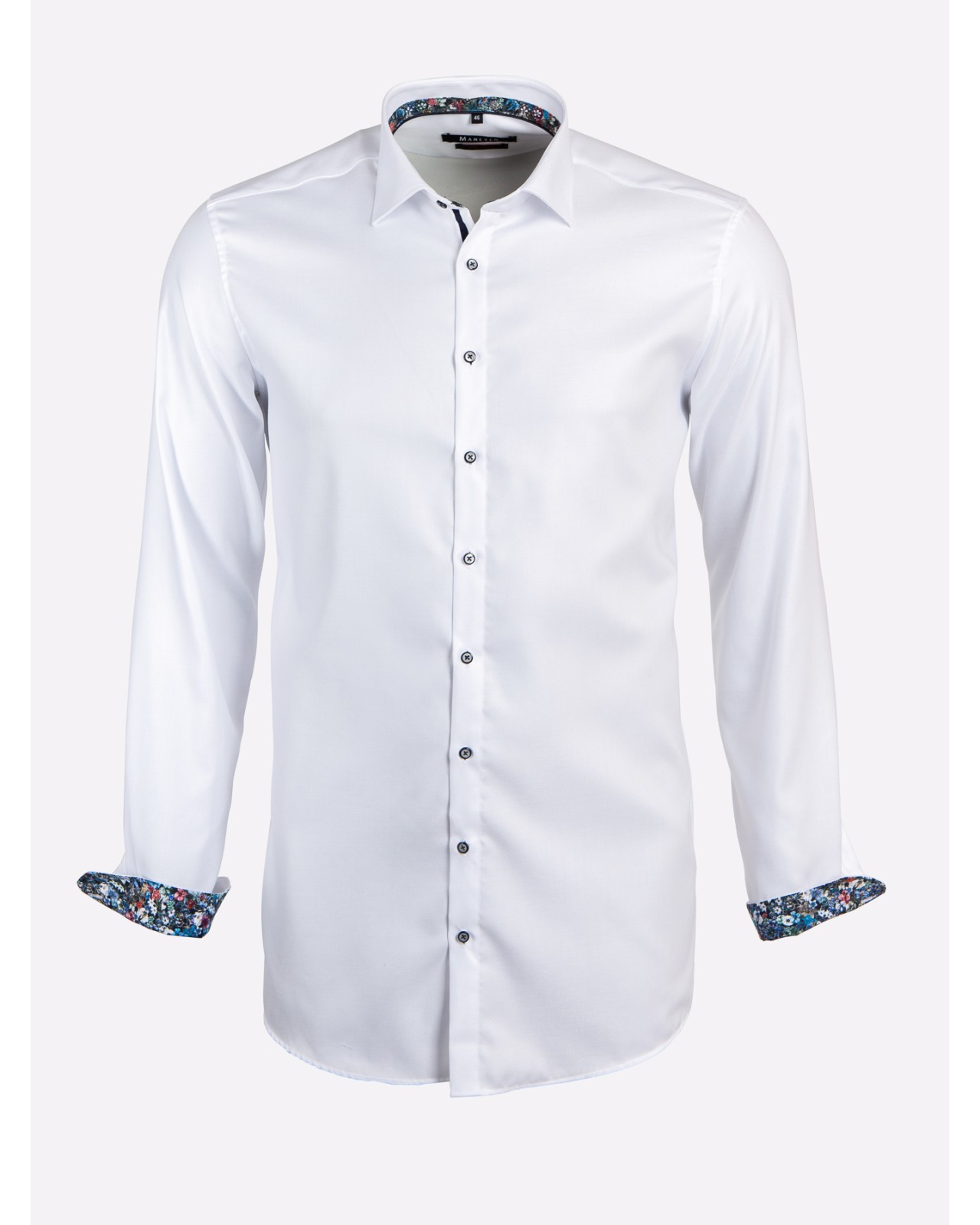 Chemise Maneven manches extra-longues 72 cm twill blanc