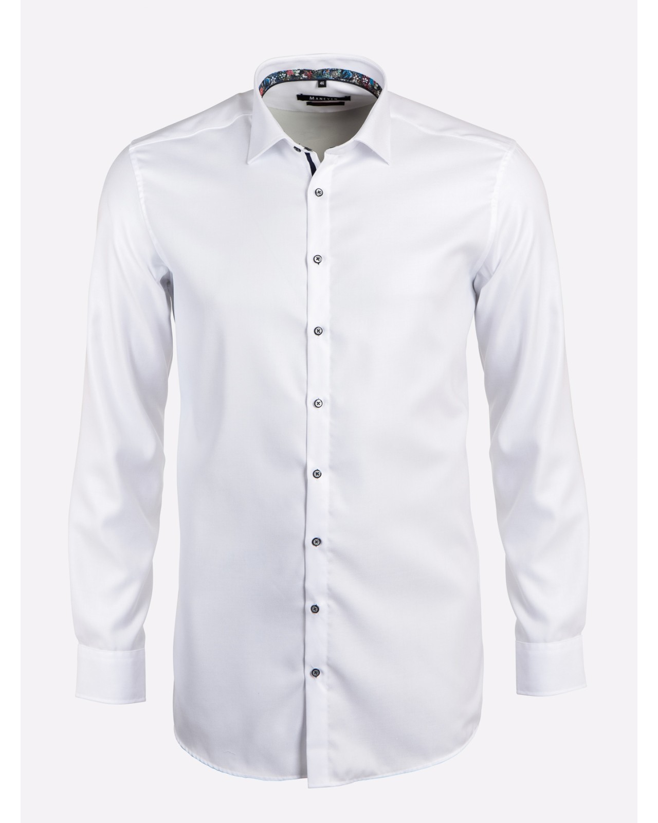 Chemise Maneven manches extra-longues 72 cm twill blanc