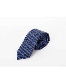 Cravate extra-longue 160 cm Maneven en soie cosmos bleu marine