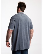 Polo piqué oxford Duke grande taille gris