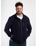 Blouson zippé Redpoint grande taille bleu marine