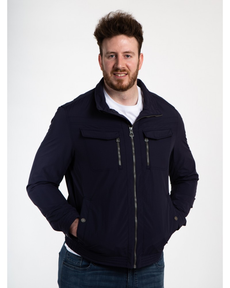 Blouson zippé Redpoint grande taille bleu marine