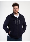 Blouson zippé Redpoint grande taille bleu marine