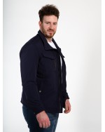 Blouson zippé Redpoint grande taille bleu marine