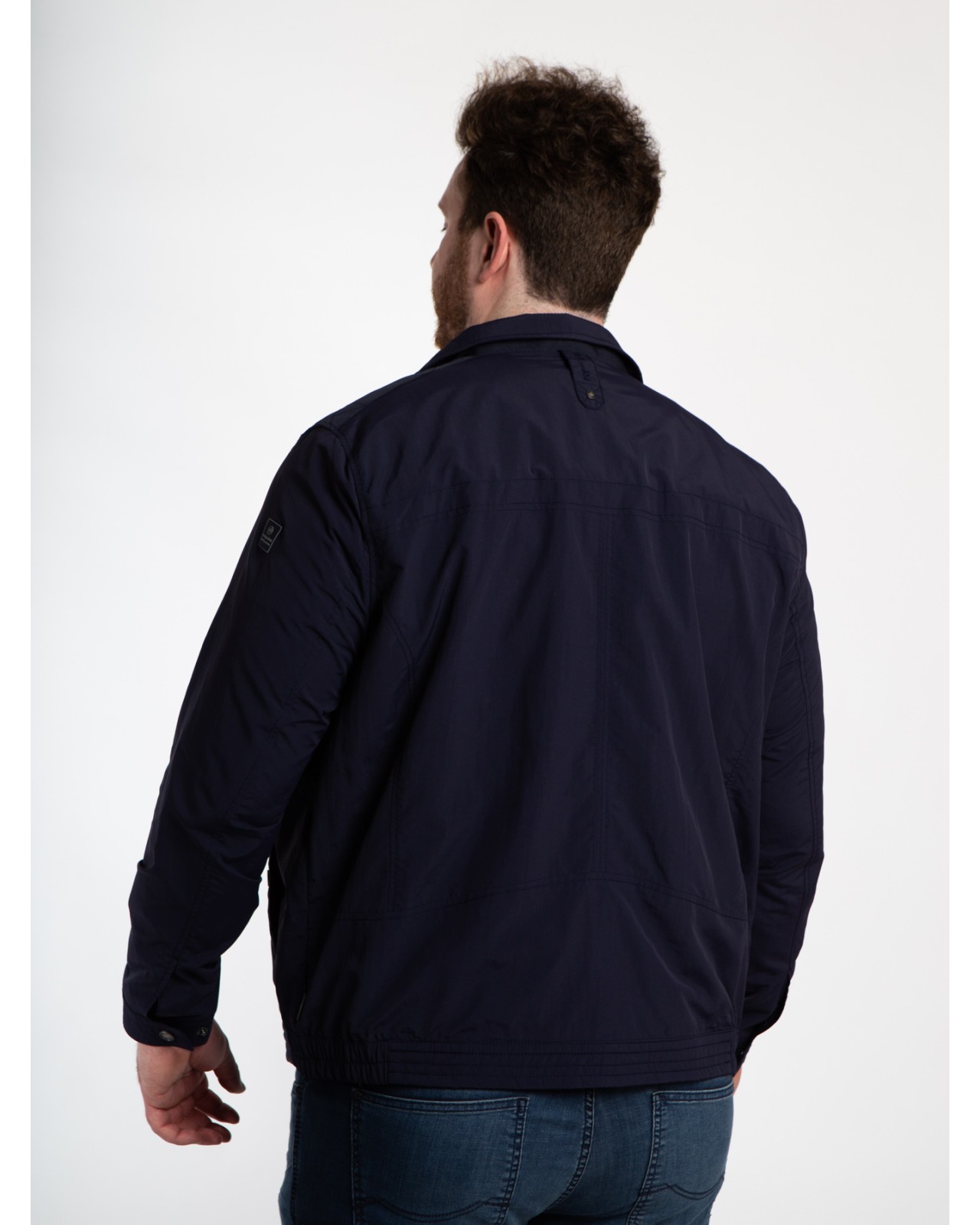 Blouson zippé Redpoint grande taille bleu marine