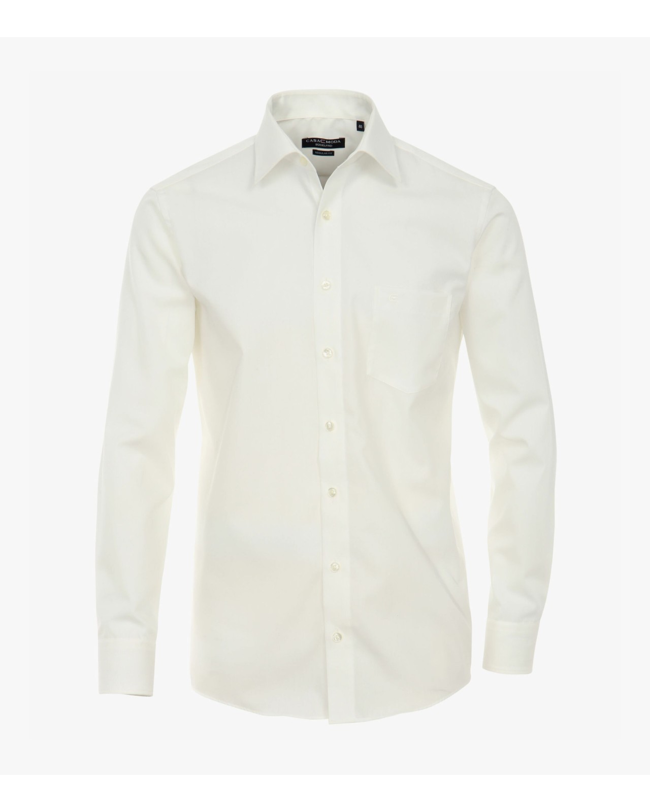 Chemise popeline écru: grande taille du 46 (2XL) au 52 (5XL)