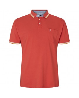 Polo piqué North 564 grande taille rouge