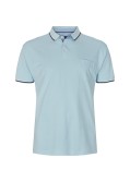 Polo piqué North 564 grande taille bleu ciel