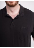 Polo piqué North 564 grande taille noir