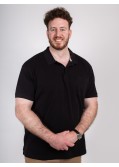 Polo piqué North 564 grande taille noir