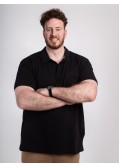Polo piqué North 564 grande taille noir