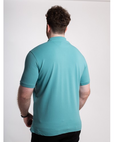 Polo piqué stretch Casa Moda grande taille vert