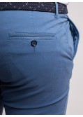 Short chino 1214 grande taille avec ceinture bleu