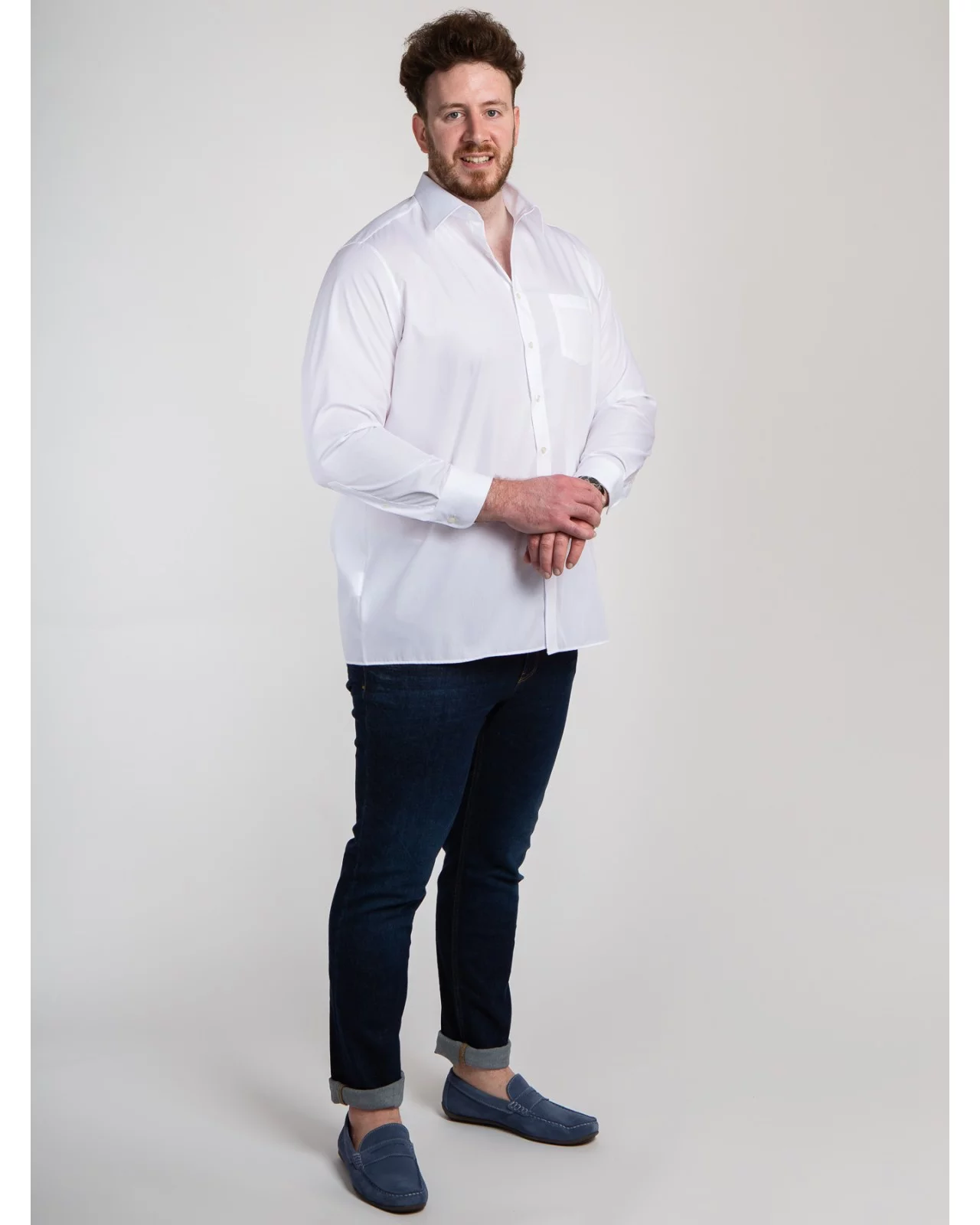 Jean Maneven bleu foncé grande longueur de jambe 38US