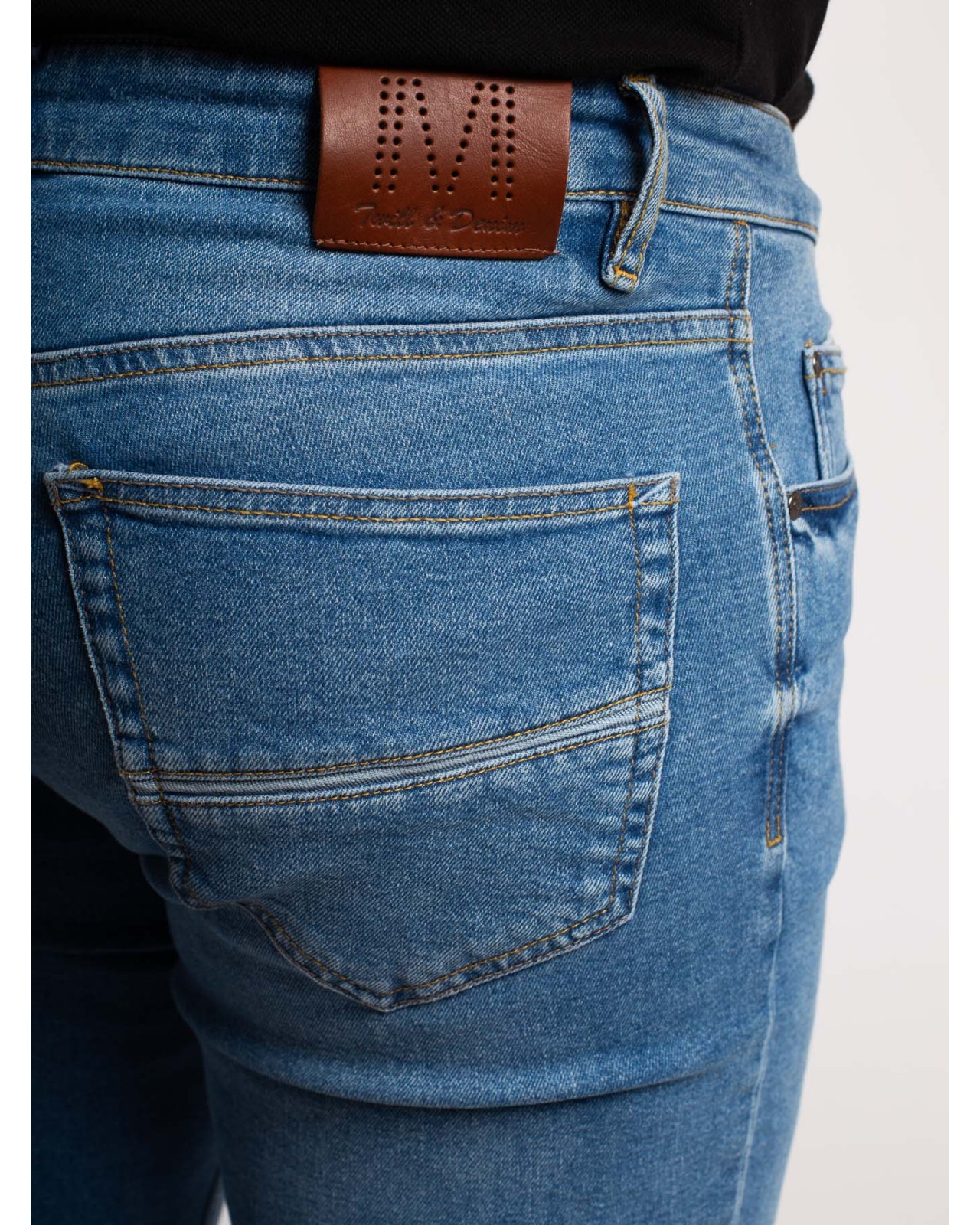 Jean Maneven bleu grande longueur de jambe 38US