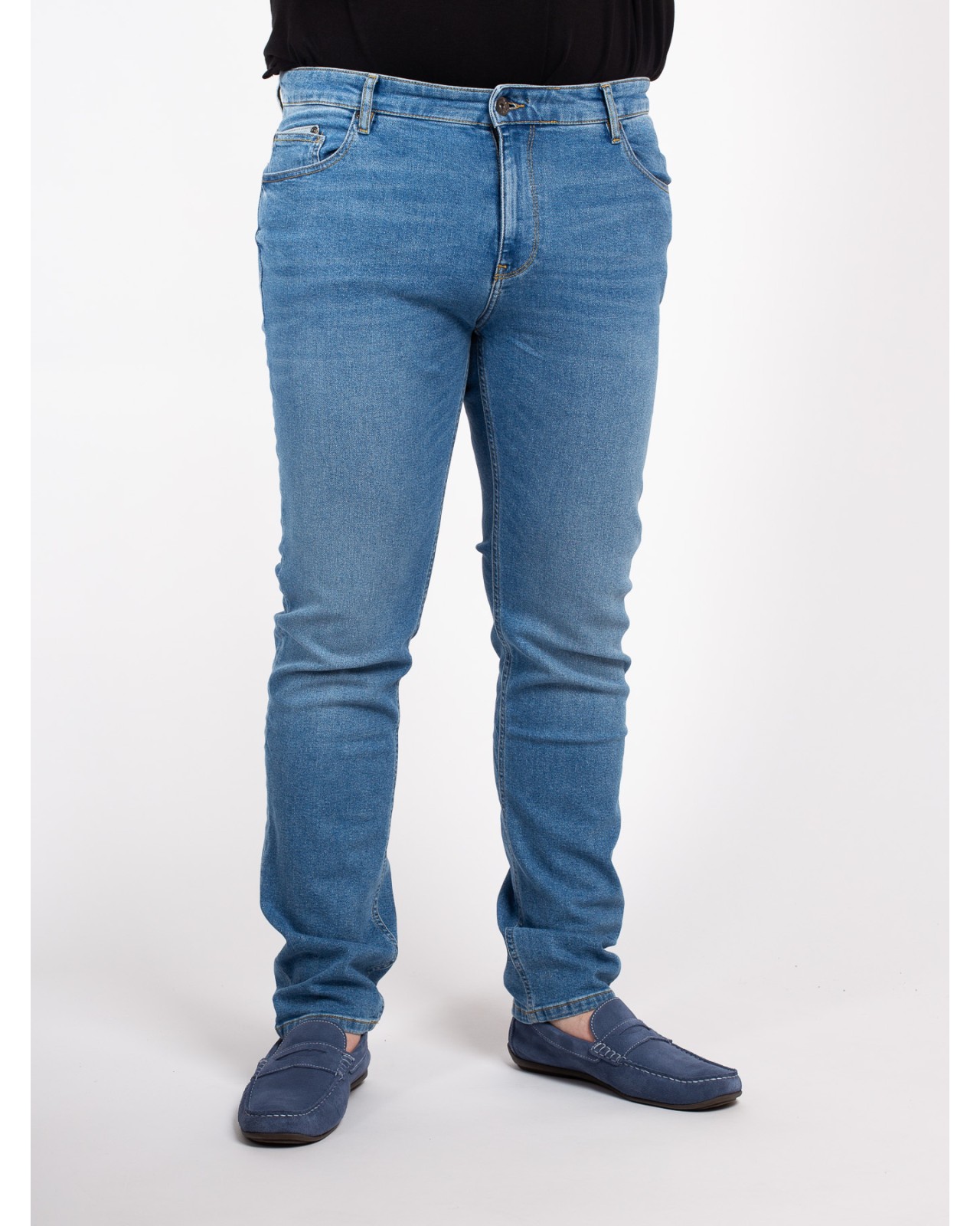 Jean Maneven bleu grande longueur de jambe 38US