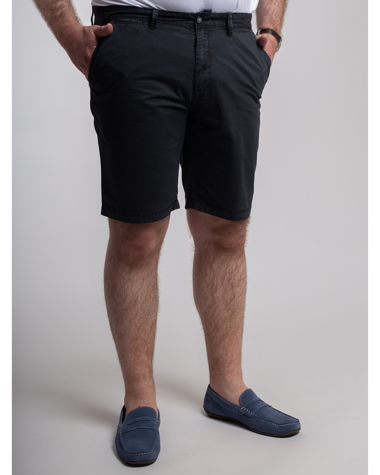 Short chino Redpoint grande taille bleu marine