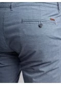 Short chino à carreaux Redpoint grande taille bleu clair