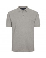 Polo piqué chiné North 564 grande taille gris