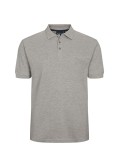Polo piqué chiné North 564 grande taille gris
