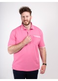 Polo piqué San Roch grande taille rose
