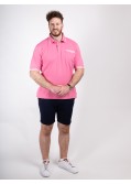 Polo piqué San Roch grande taille rose