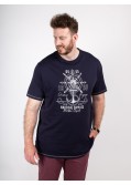 Tee shirt Duke grande taille bleu marine