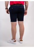 Short chino 1214 grande taille avec ceinture bleu marine