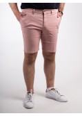 Short chino armuré 1214 grande taille rose