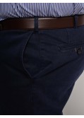 Pantalon chino Bugatti grande taille bleu