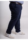 Pantalon chino Bugatti grande taille bleu