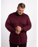 Chemise en jersey Hastorg grande taille bordeaux