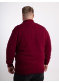 Pull camionneur cachemire Maneven grande taille bordeaux