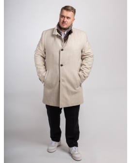 Manteau drap de laine Daniel Hechter grande taille beige