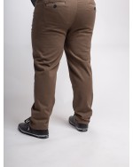 Pantalon chino armuré Maneven grande taille ocre