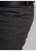 Pantalon chino flanelle Maneven grande taille anthracite