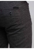 Pantalon chino flanelle Maneven grande taille anthracite