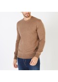 Pull en laine et coton Eden Park grande taille camel