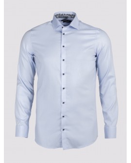 Chemise piqué Maneven manches extra-longues 72 cm bleu clair NI