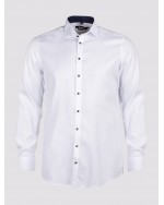 Chemise dobby Maneven manches extra-longues 72 cm blanche NI