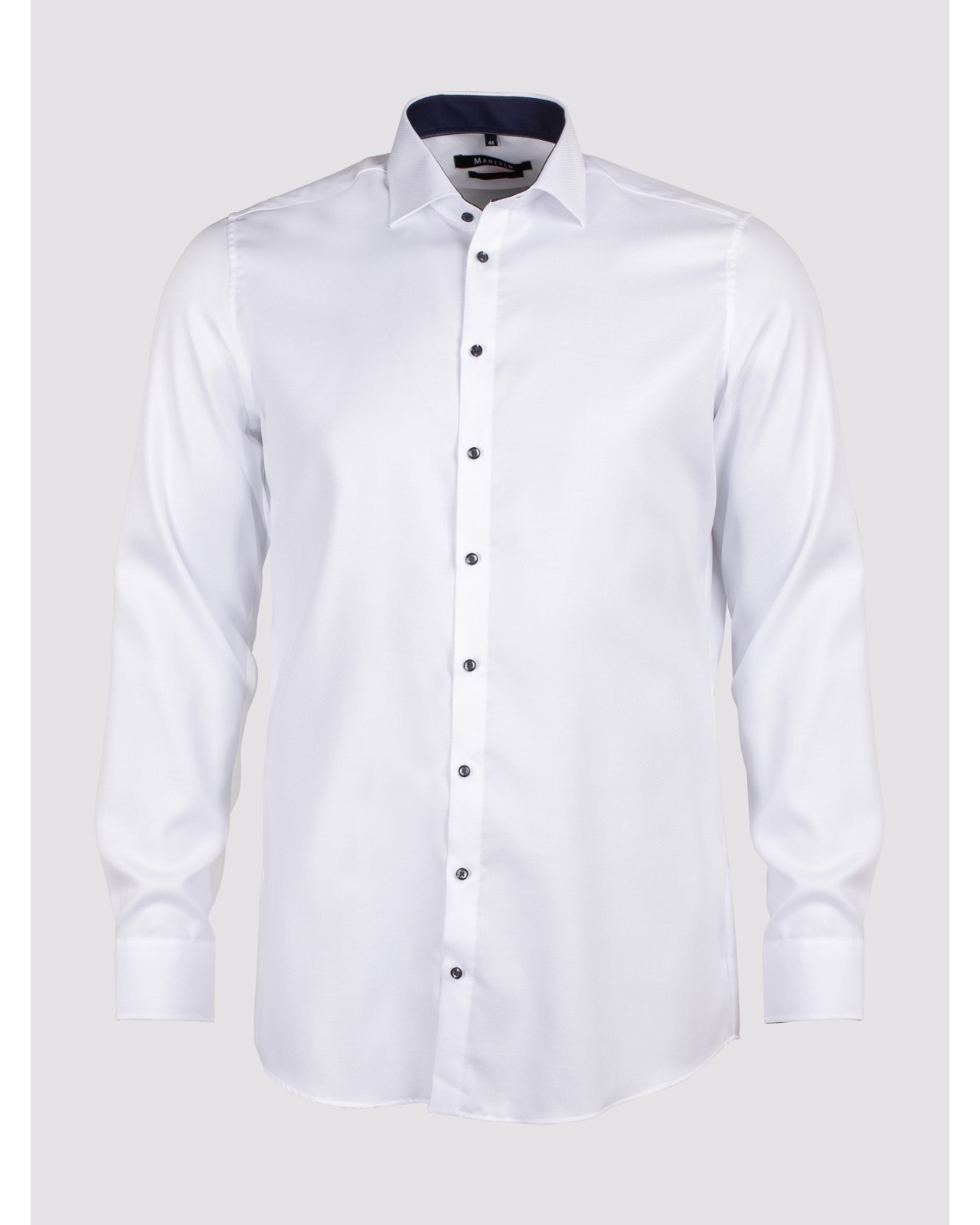 Chemise dobby Maneven manches extra-longues 72 cm blanche NI