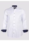 Chemise dobby Maneven manches extra-longues 72 cm blanche NI