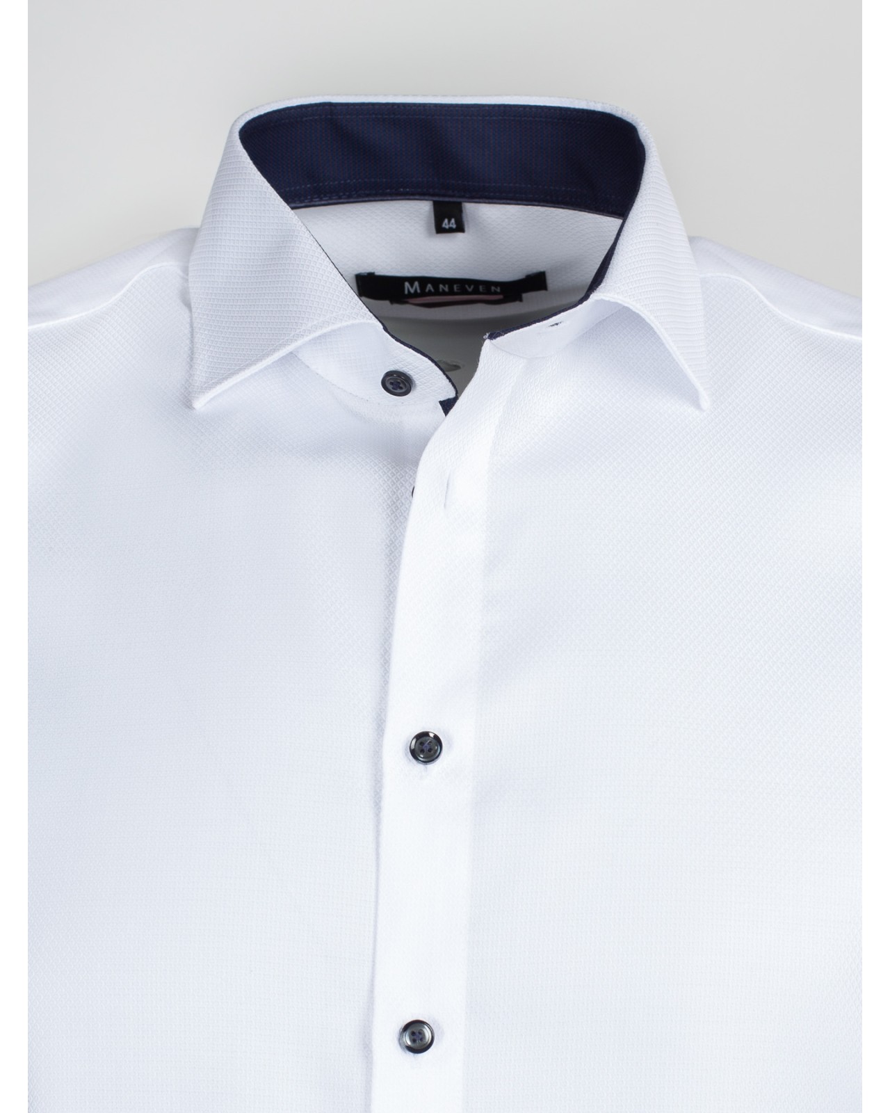 Chemise dobby Maneven manches extra-longues 72 cm blanche NI