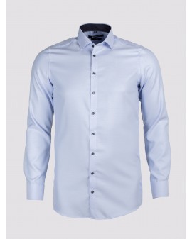 Chemise dobby Maneven grande taille bleu clair NI