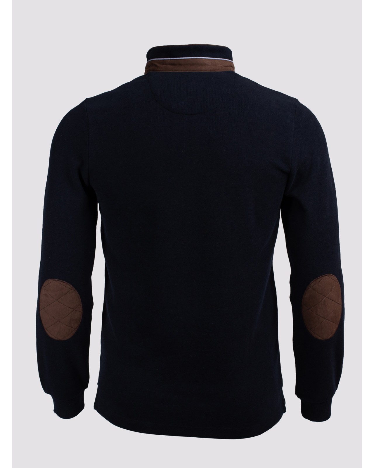 Sweat col camionneur Maneven bleu marine pour homme grand