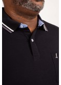 Polo piqué North 564 grande taille noir